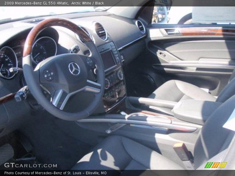 Arctic White / Black 2009 Mercedes-Benz GL 550 4Matic