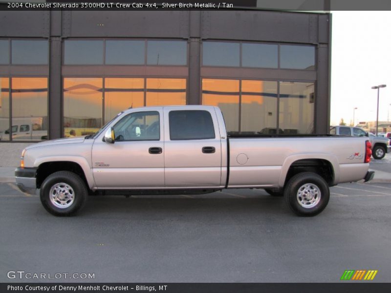 Silver Birch Metallic / Tan 2004 Chevrolet Silverado 3500HD LT Crew Cab 4x4