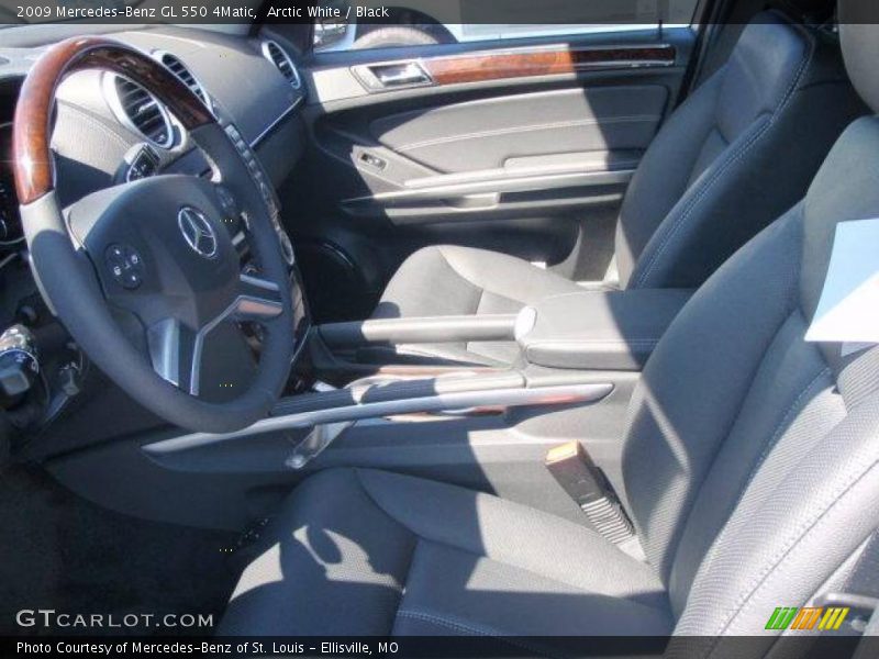 Arctic White / Black 2009 Mercedes-Benz GL 550 4Matic