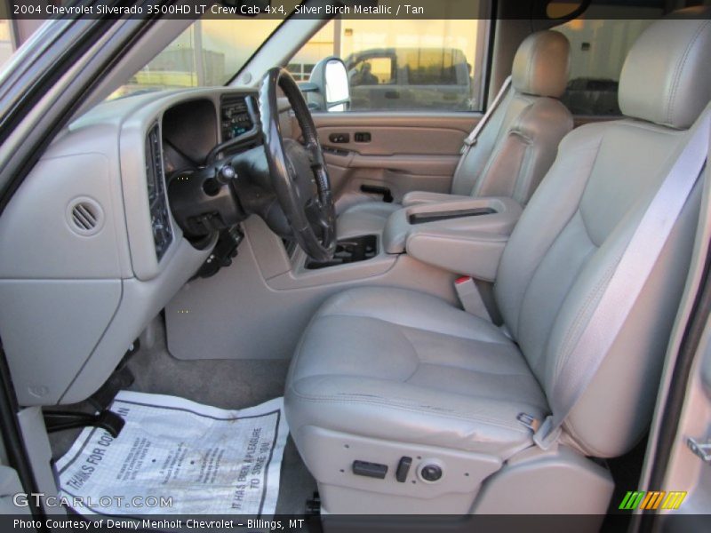 Silver Birch Metallic / Tan 2004 Chevrolet Silverado 3500HD LT Crew Cab 4x4