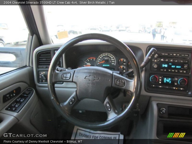Silver Birch Metallic / Tan 2004 Chevrolet Silverado 3500HD LT Crew Cab 4x4