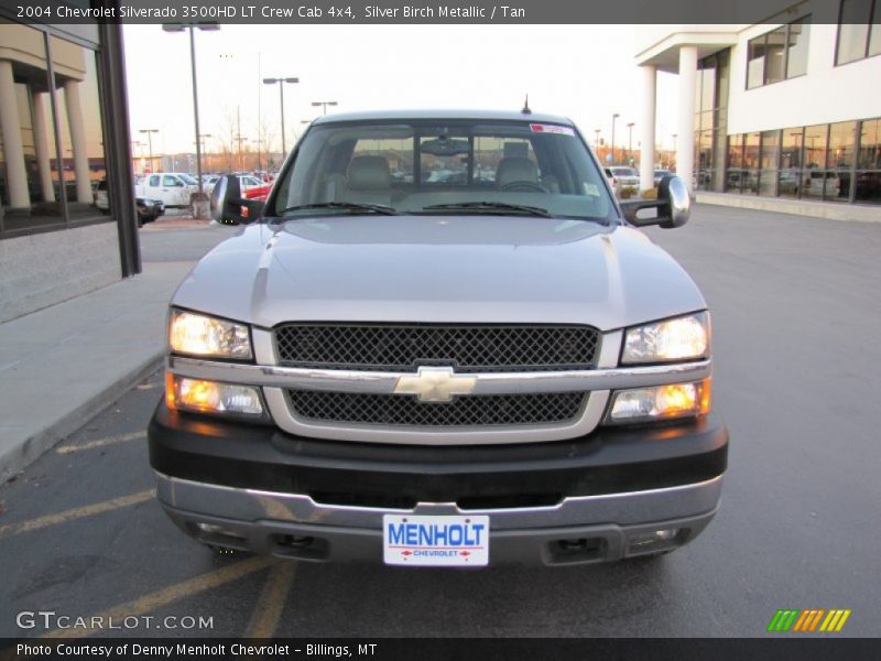 Silver Birch Metallic / Tan 2004 Chevrolet Silverado 3500HD LT Crew Cab 4x4