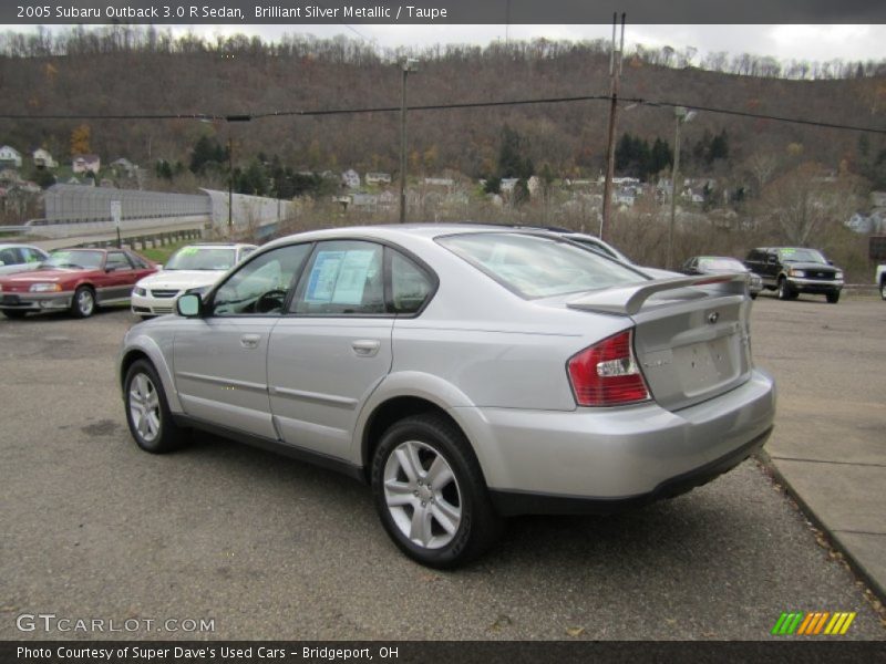 Brilliant Silver Metallic / Taupe 2005 Subaru Outback 3.0 R Sedan