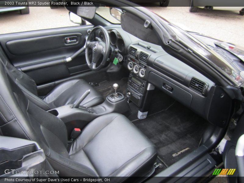  2003 MR2 Spyder Roadster Black Interior