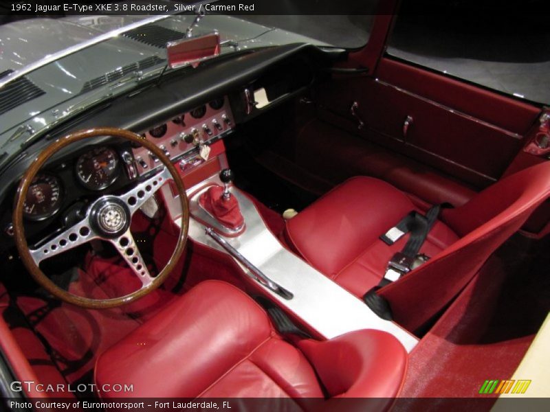 Front Seat of 1962 E-Type XKE 3.8 Roadster