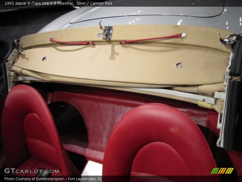 Silver / Carmen Red 1962 Jaguar E-Type XKE 3.8 Roadster