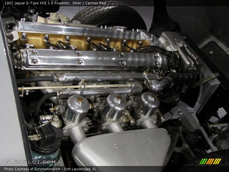  1962 E-Type XKE 3.8 Roadster Engine - 3.8 Liter DOHC 12-Valve XK Inline 6 Cylinder