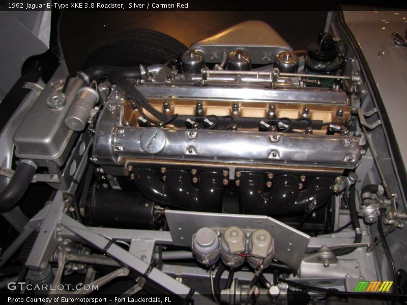  1962 E-Type XKE 3.8 Roadster Engine - 3.8 Liter DOHC 12-Valve XK Inline 6 Cylinder