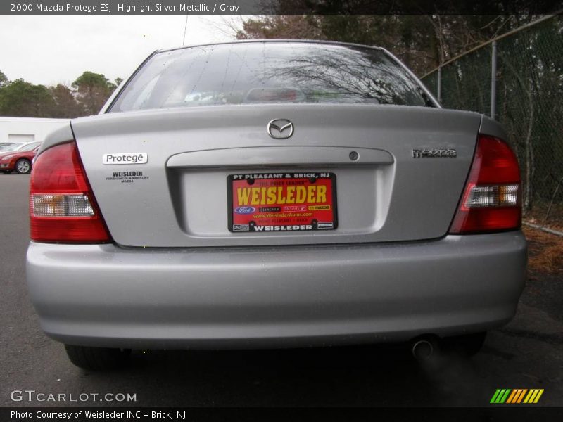 Highlight Silver Metallic / Gray 2000 Mazda Protege ES