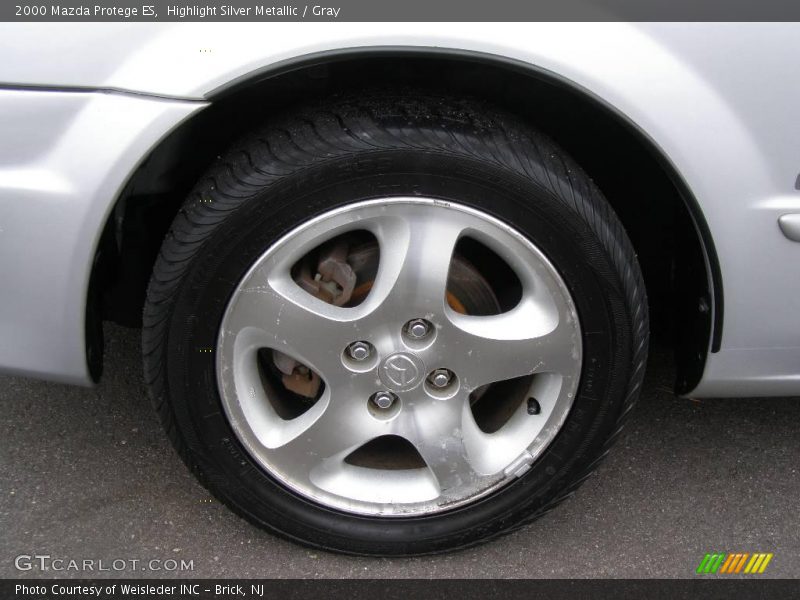 Highlight Silver Metallic / Gray 2000 Mazda Protege ES