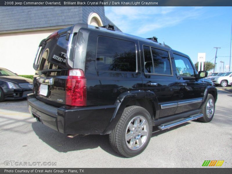 Brilliant Black Crystal Pearl / Dark Khaki/Light Graystone 2008 Jeep Commander Overland