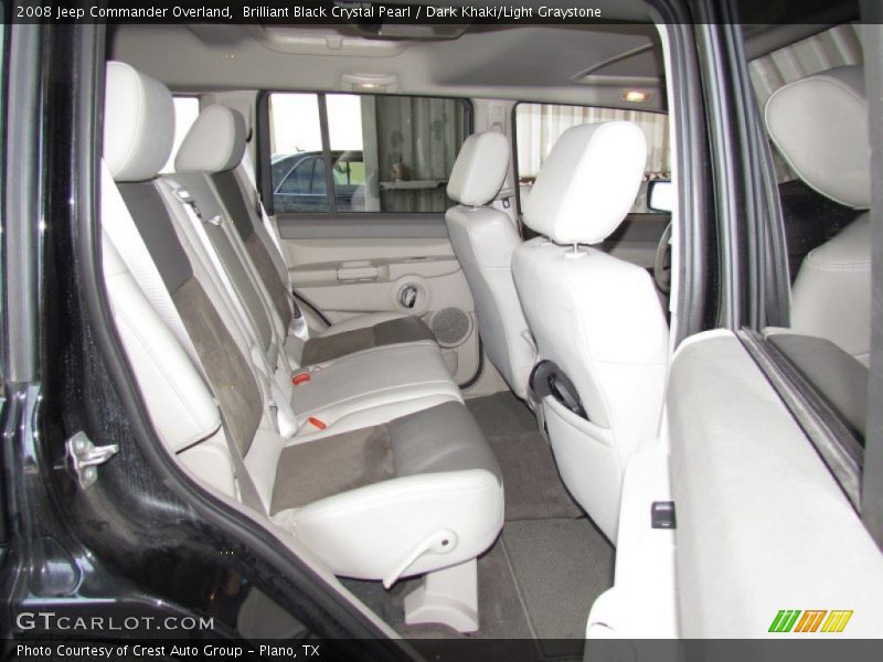 Brilliant Black Crystal Pearl / Dark Khaki/Light Graystone 2008 Jeep Commander Overland