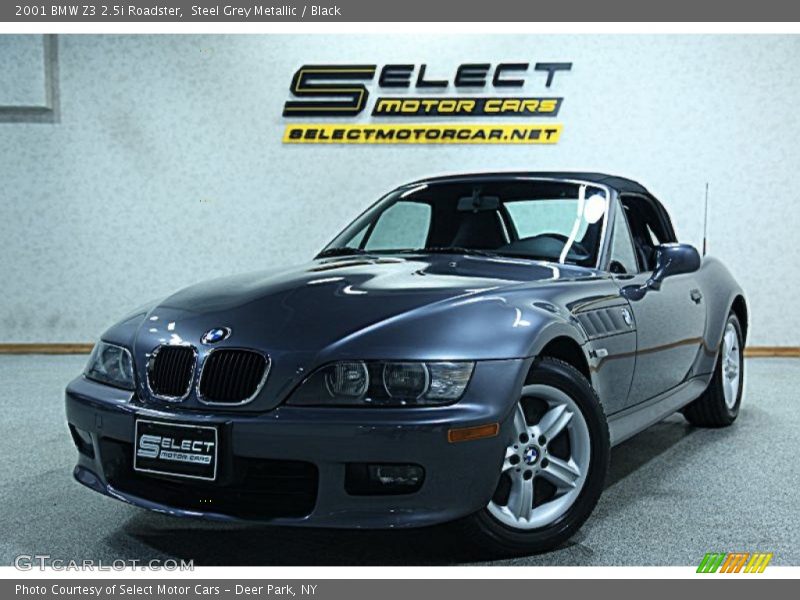 Steel Grey Metallic / Black 2001 BMW Z3 2.5i Roadster