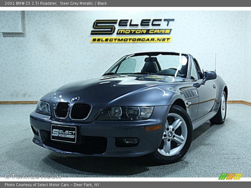 Steel Grey Metallic / Black 2001 BMW Z3 2.5i Roadster