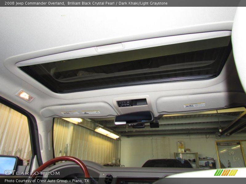 Brilliant Black Crystal Pearl / Dark Khaki/Light Graystone 2008 Jeep Commander Overland