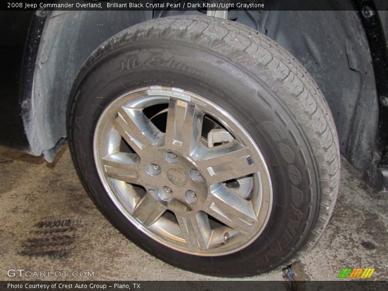 Brilliant Black Crystal Pearl / Dark Khaki/Light Graystone 2008 Jeep Commander Overland