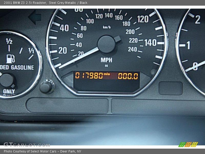 Steel Grey Metallic / Black 2001 BMW Z3 2.5i Roadster