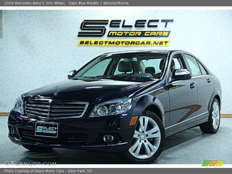 Capri Blue Metallic / Almond/Mocha 2009 Mercedes-Benz C 300 4Matic