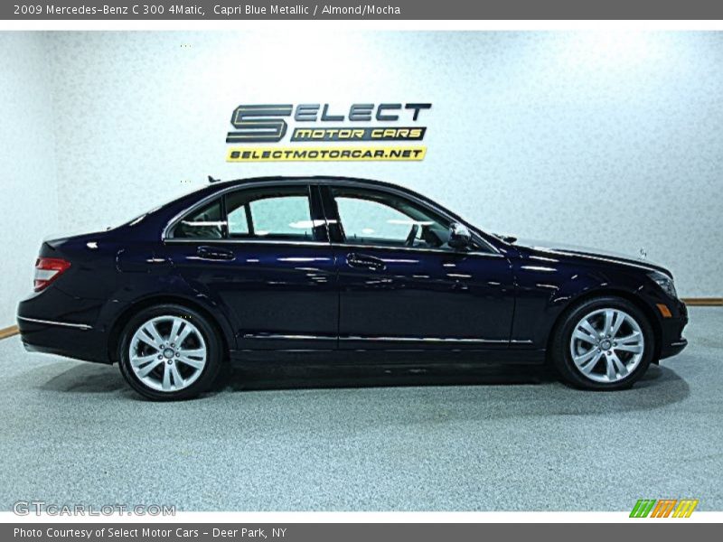 Capri Blue Metallic / Almond/Mocha 2009 Mercedes-Benz C 300 4Matic