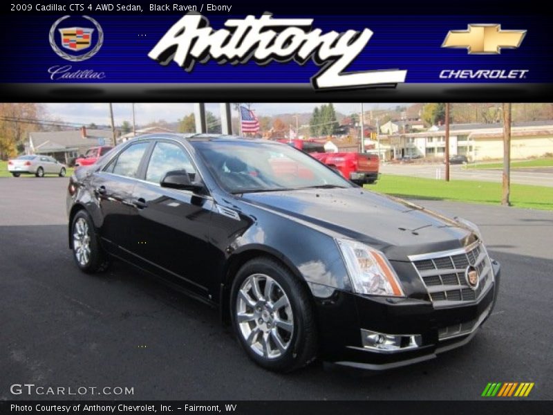 Black Raven / Ebony 2009 Cadillac CTS 4 AWD Sedan