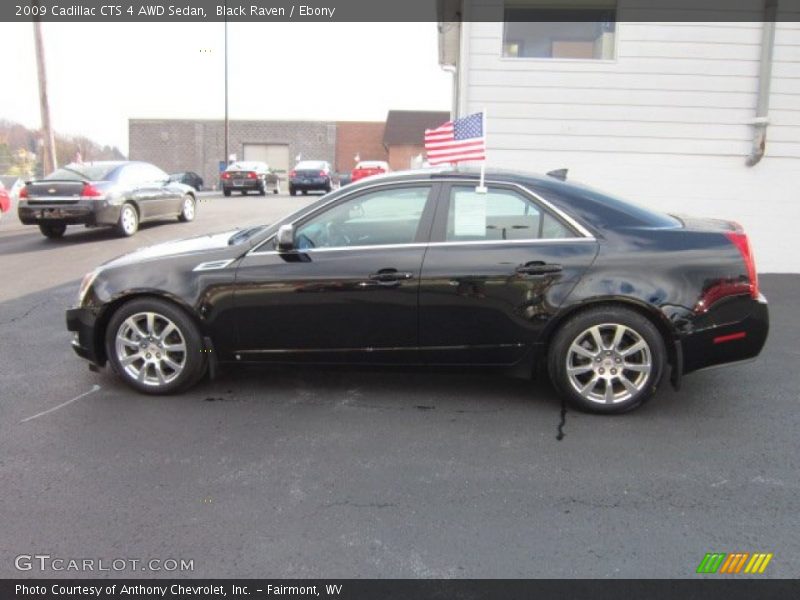 Black Raven / Ebony 2009 Cadillac CTS 4 AWD Sedan