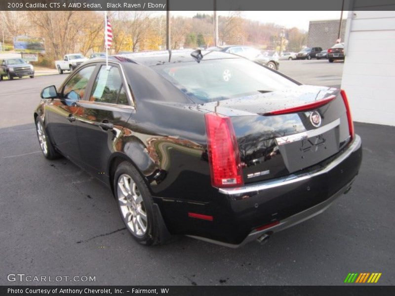 Black Raven / Ebony 2009 Cadillac CTS 4 AWD Sedan