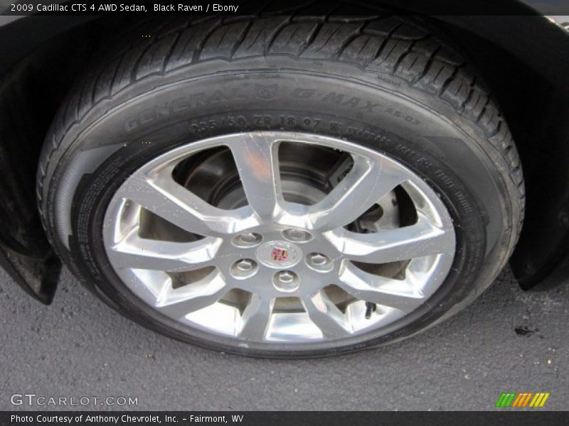 Black Raven / Ebony 2009 Cadillac CTS 4 AWD Sedan