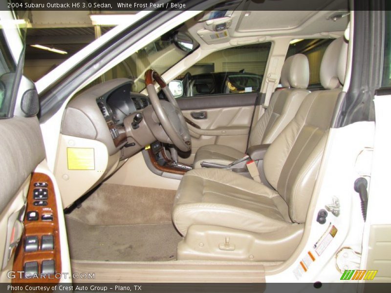 White Frost Pearl / Beige 2004 Subaru Outback H6 3.0 Sedan