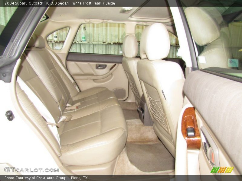 White Frost Pearl / Beige 2004 Subaru Outback H6 3.0 Sedan