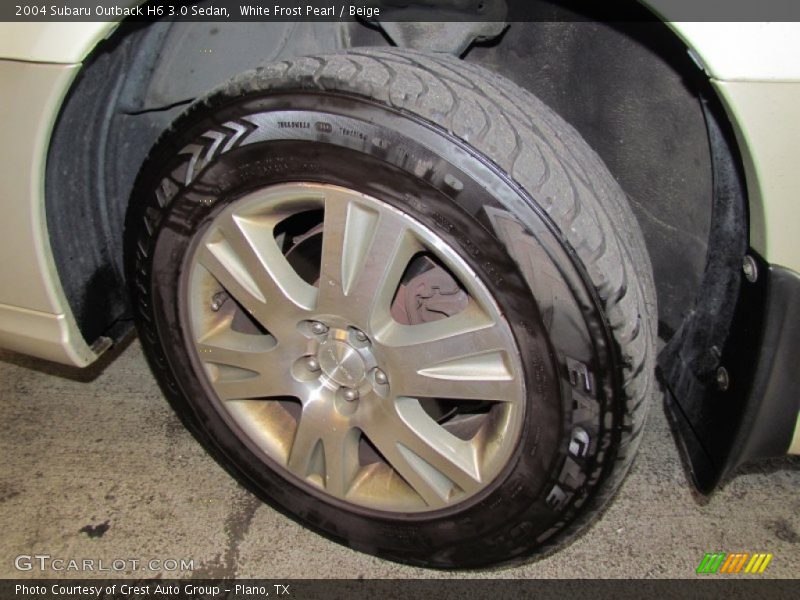 White Frost Pearl / Beige 2004 Subaru Outback H6 3.0 Sedan