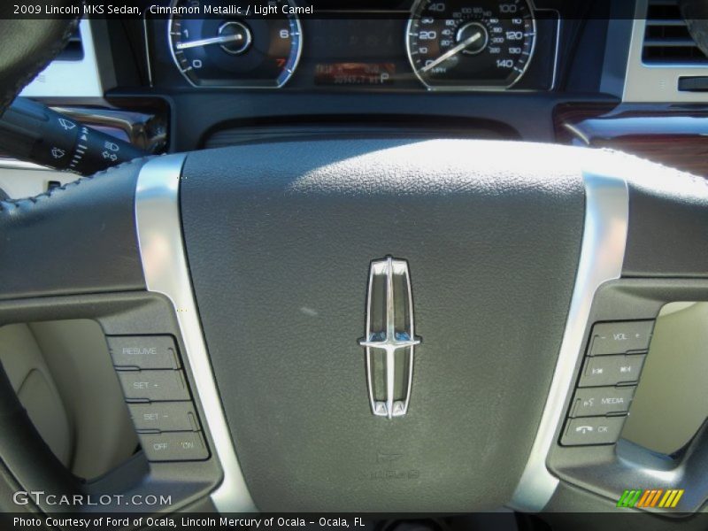 Cinnamon Metallic / Light Camel 2009 Lincoln MKS Sedan