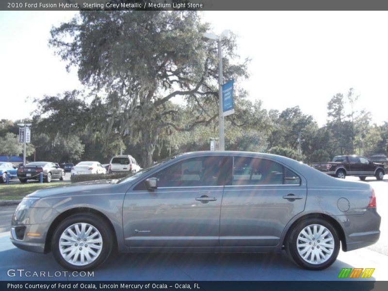 Sterling Grey Metallic / Medium Light Stone 2010 Ford Fusion Hybrid