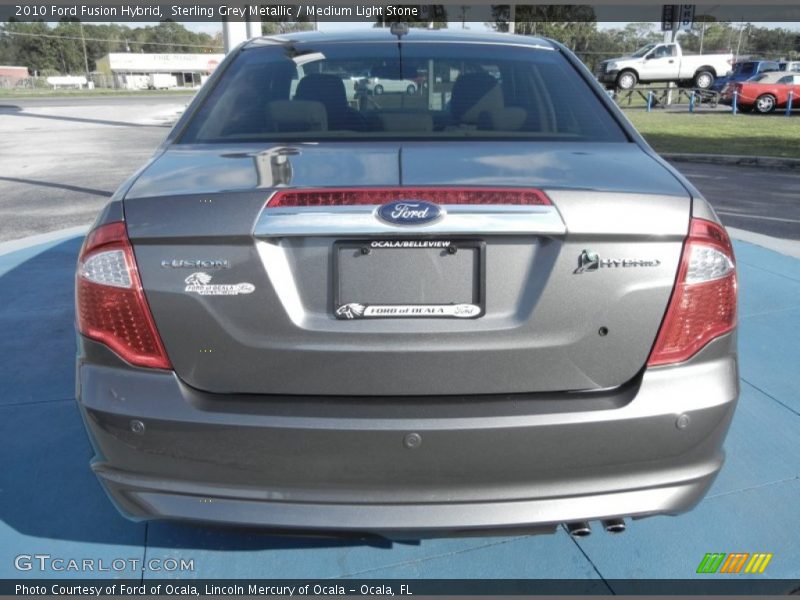 Sterling Grey Metallic / Medium Light Stone 2010 Ford Fusion Hybrid