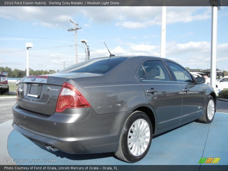 Sterling Grey Metallic / Medium Light Stone 2010 Ford Fusion Hybrid