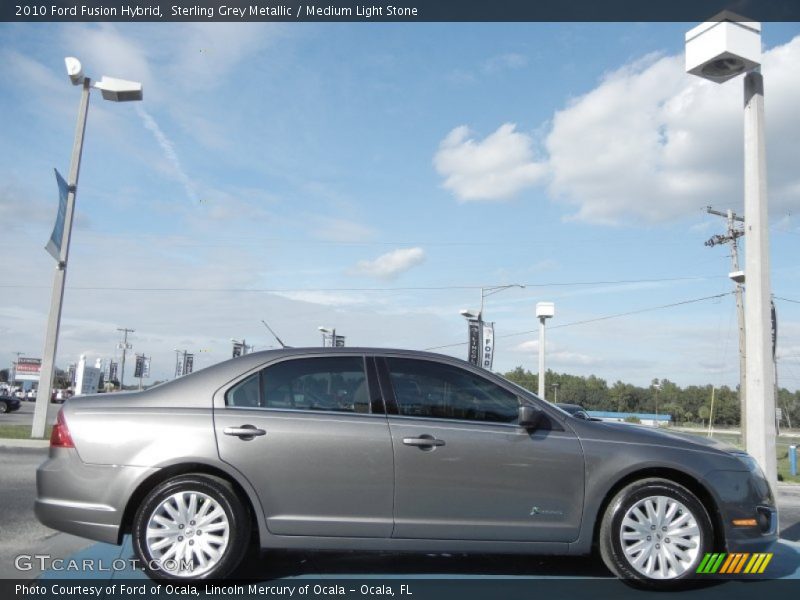 Sterling Grey Metallic / Medium Light Stone 2010 Ford Fusion Hybrid