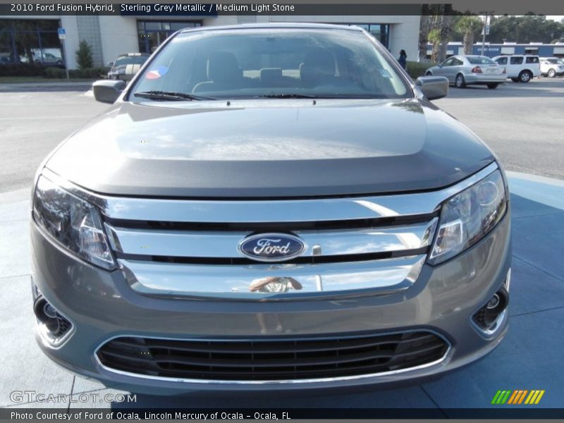 Sterling Grey Metallic / Medium Light Stone 2010 Ford Fusion Hybrid