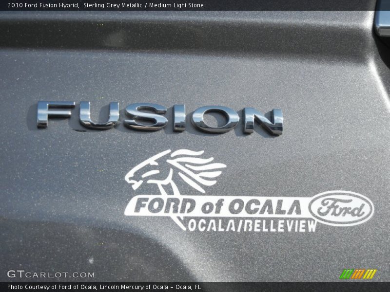 Sterling Grey Metallic / Medium Light Stone 2010 Ford Fusion Hybrid