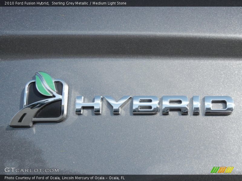 Sterling Grey Metallic / Medium Light Stone 2010 Ford Fusion Hybrid