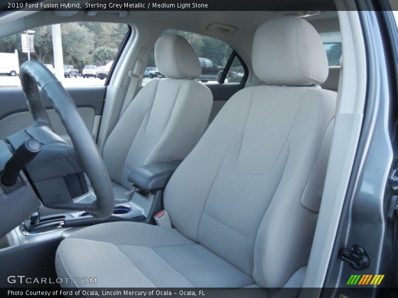 Sterling Grey Metallic / Medium Light Stone 2010 Ford Fusion Hybrid