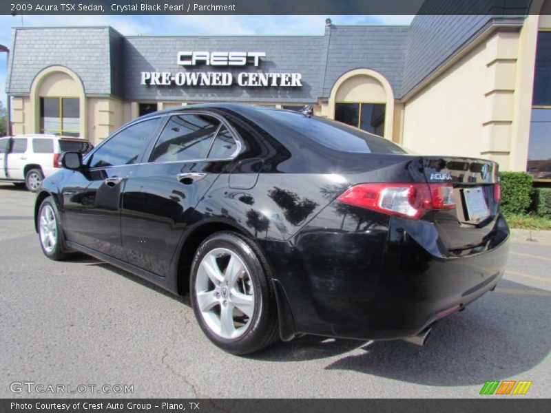 Crystal Black Pearl / Parchment 2009 Acura TSX Sedan
