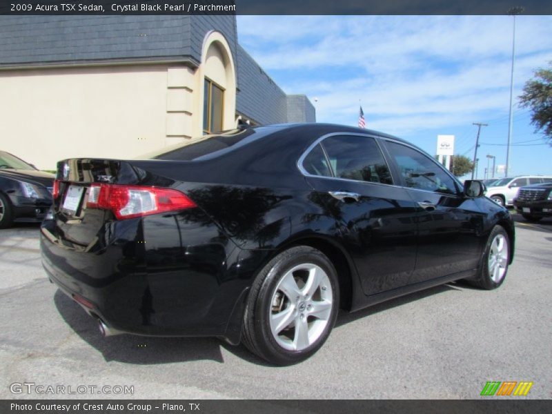 Crystal Black Pearl / Parchment 2009 Acura TSX Sedan