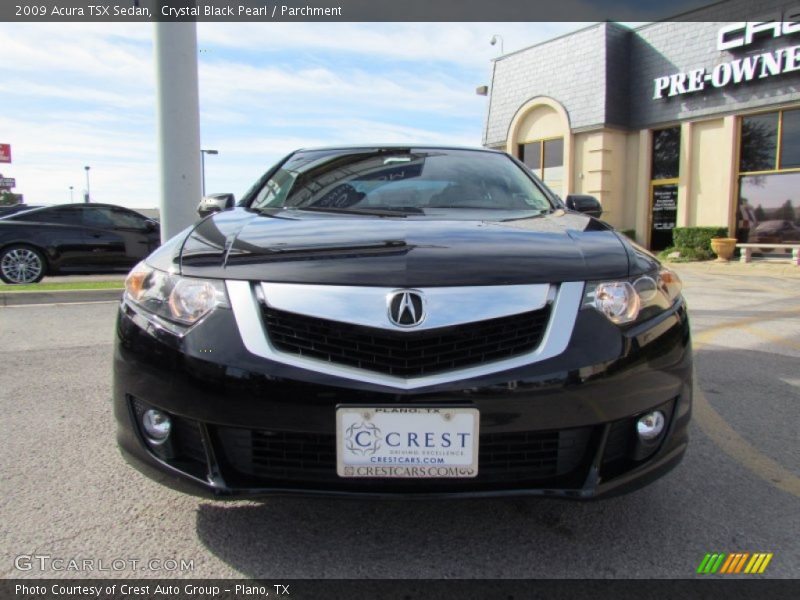 Crystal Black Pearl / Parchment 2009 Acura TSX Sedan