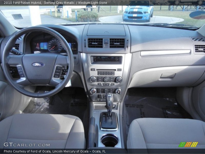 Sterling Grey Metallic / Medium Light Stone 2010 Ford Fusion Hybrid