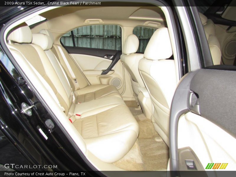 Crystal Black Pearl / Parchment 2009 Acura TSX Sedan