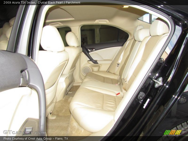 Crystal Black Pearl / Parchment 2009 Acura TSX Sedan