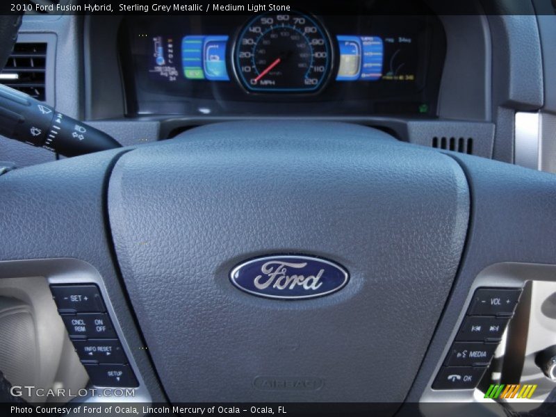 Sterling Grey Metallic / Medium Light Stone 2010 Ford Fusion Hybrid