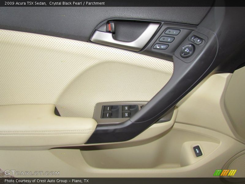 Crystal Black Pearl / Parchment 2009 Acura TSX Sedan