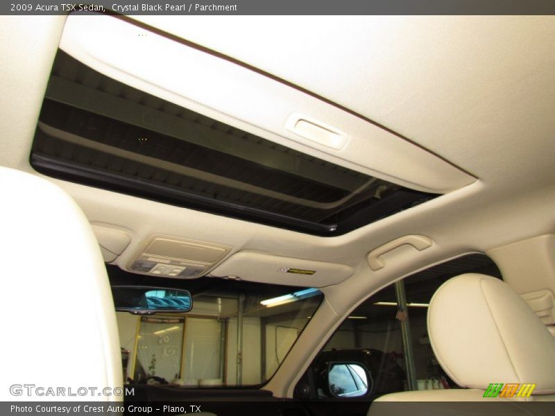 Crystal Black Pearl / Parchment 2009 Acura TSX Sedan