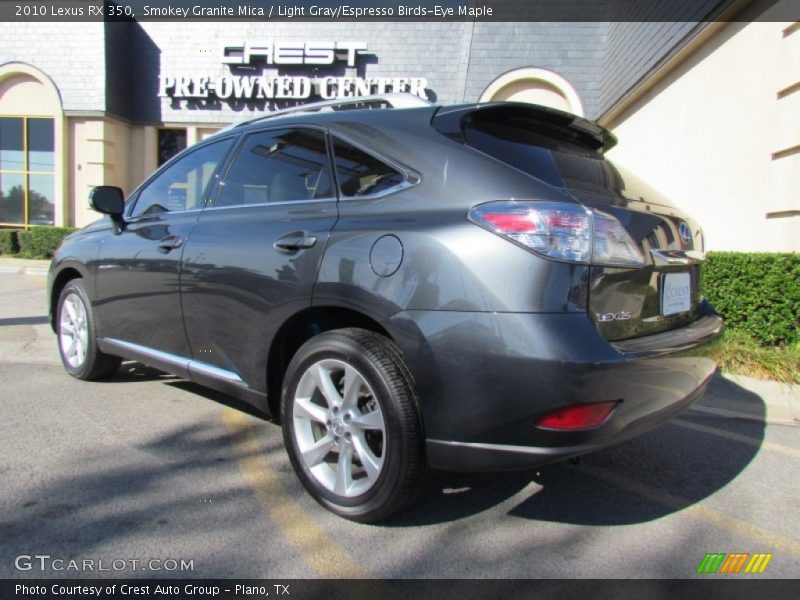 Smokey Granite Mica / Light Gray/Espresso Birds-Eye Maple 2010 Lexus RX 350