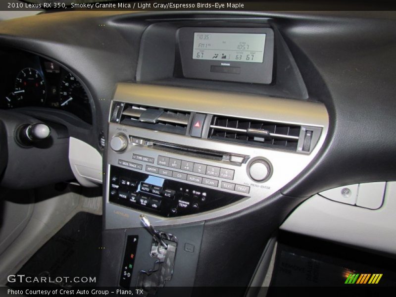 Smokey Granite Mica / Light Gray/Espresso Birds-Eye Maple 2010 Lexus RX 350